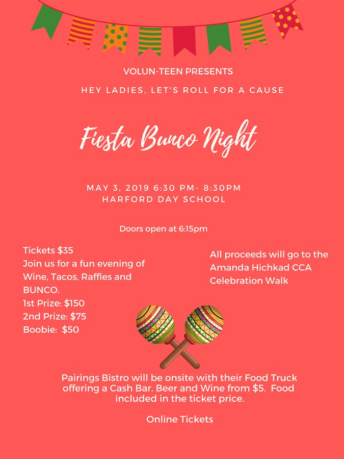 Volun-Teen Ladies Fiesta Bunco Night