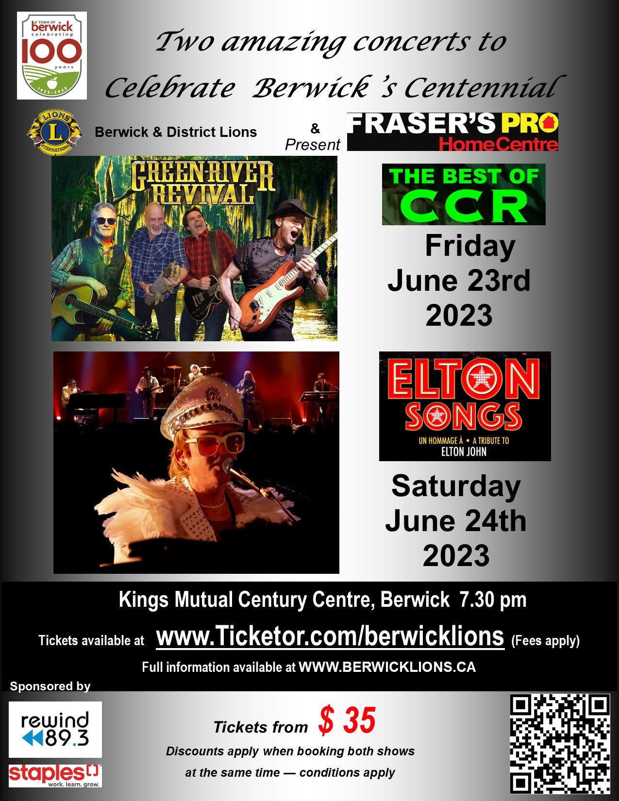 Berwick 100 Combination tickets - Discounted price image