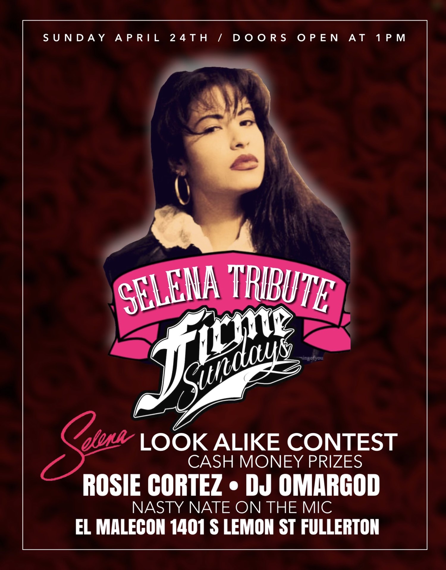 FIRME SUNDAYS - SELENA TRIBUTE image