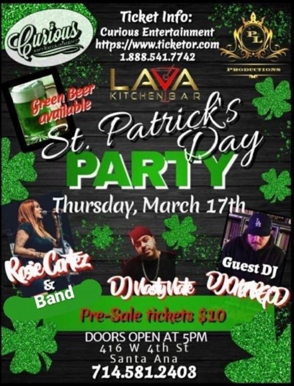 ST. PATRICKS DAY PARTY