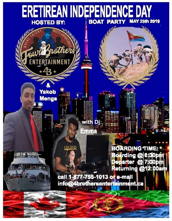 May 25th 2019 Eritrean Independence Day Boat Party image