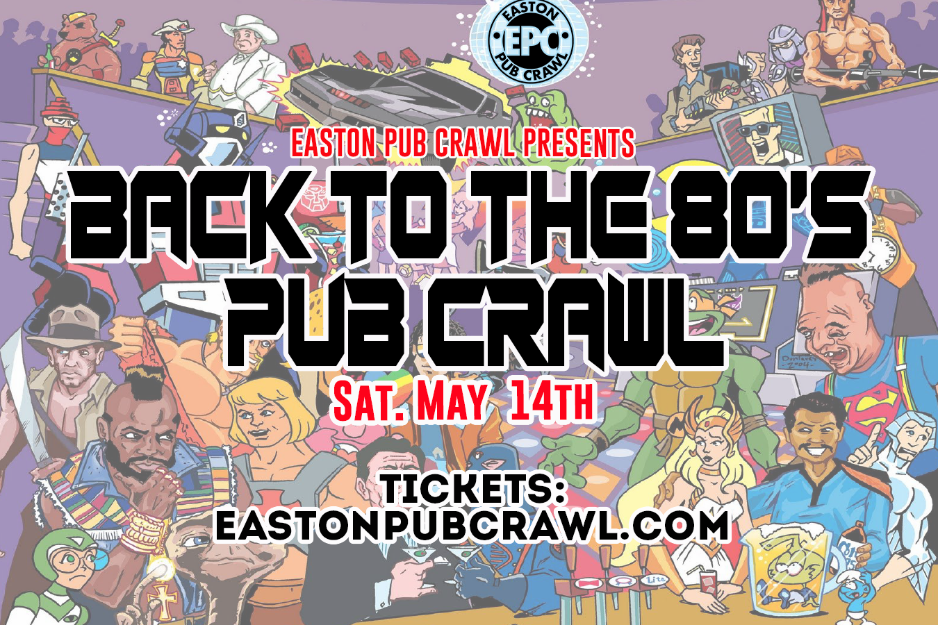 Back to the 80's Pub Crawl image