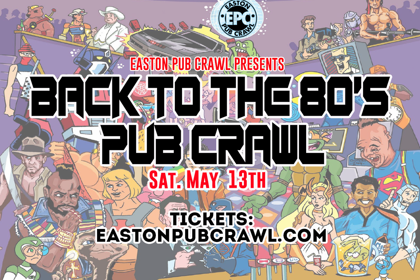 Back to the 80's Pub Crawl 2023 image