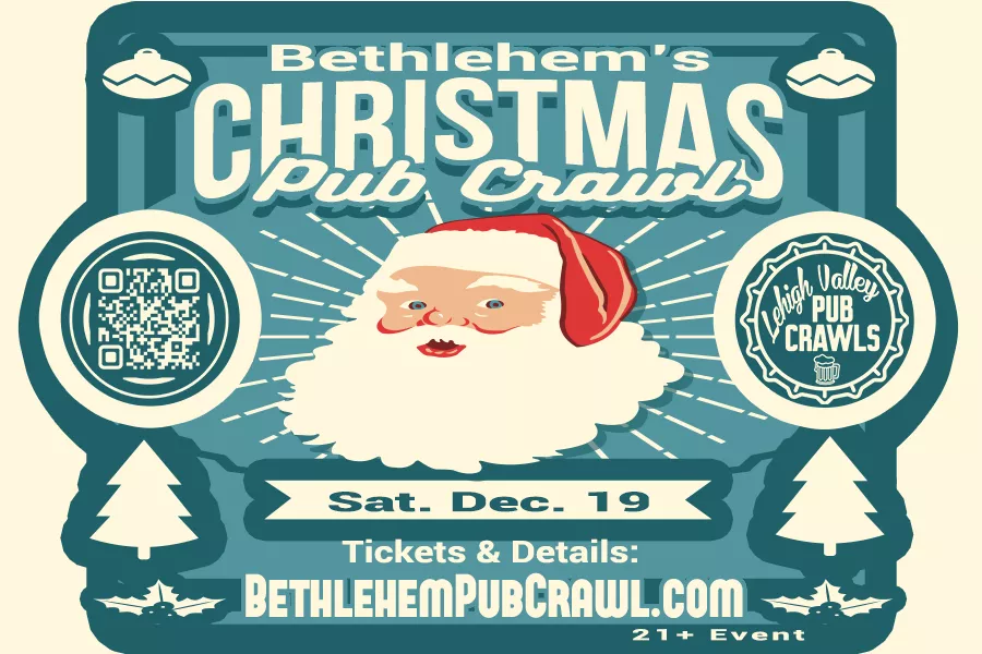Bethlehem's Christmas Pub Crawl 2026 image