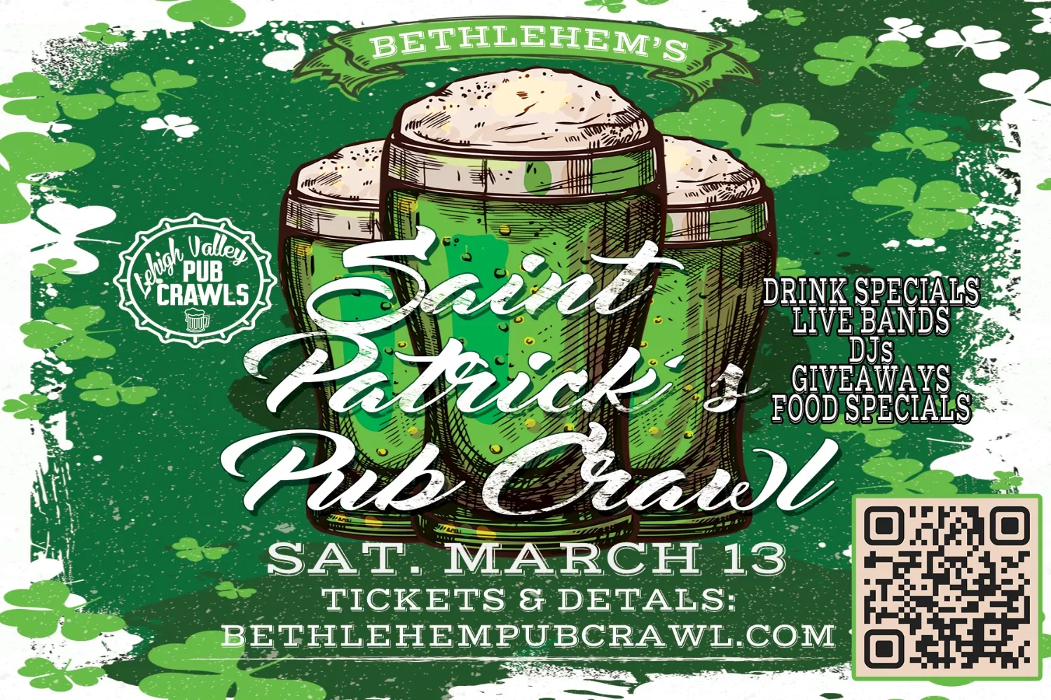 Bethlehem's St. Patrick's Pub Crawl 2026 image