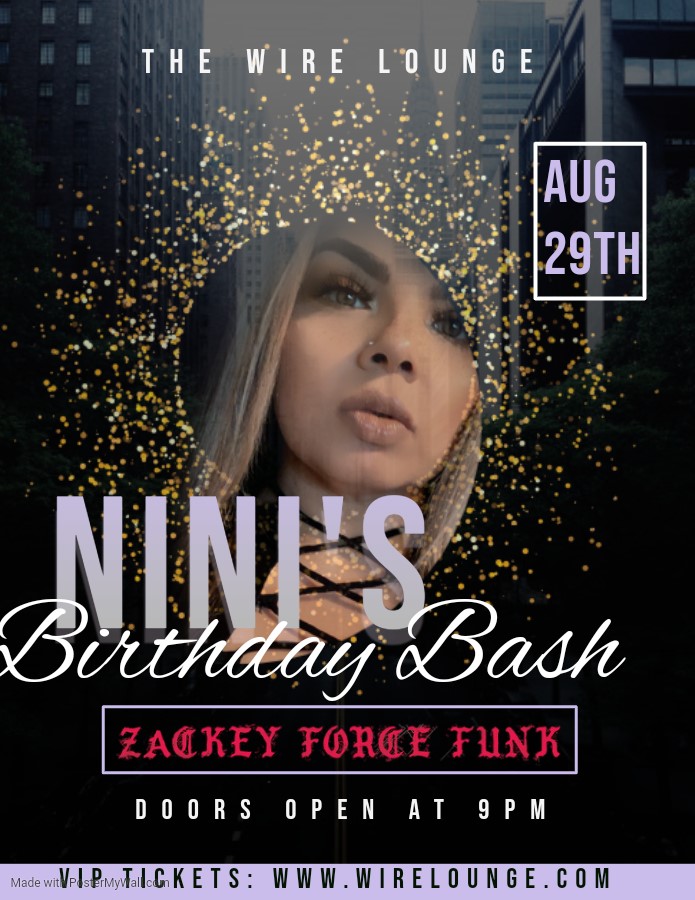 NINI'S Birthday Performing Live ZACKY FORCE FUNK