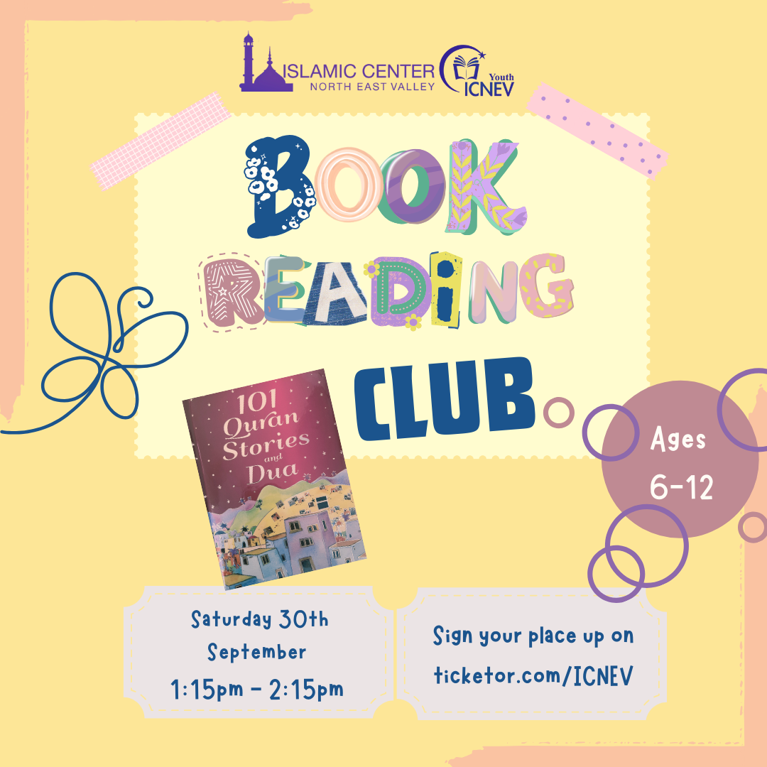 Book Reading Club  on Sep 30, 13:15@ICNEV - Buy tickets and Get information on Islamic Center of the North East Valley icnev