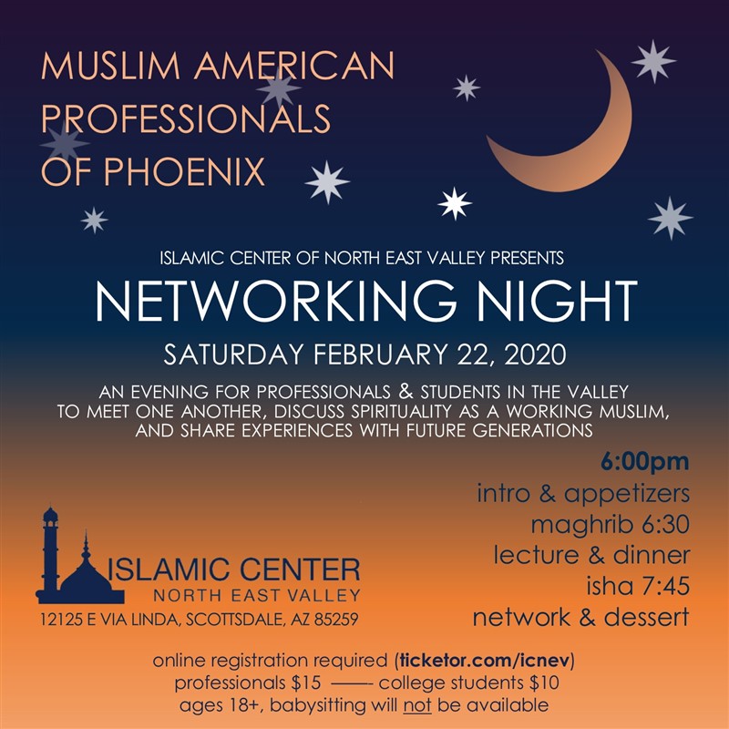 Networking Night for Muslim American Professionals of Phoeni