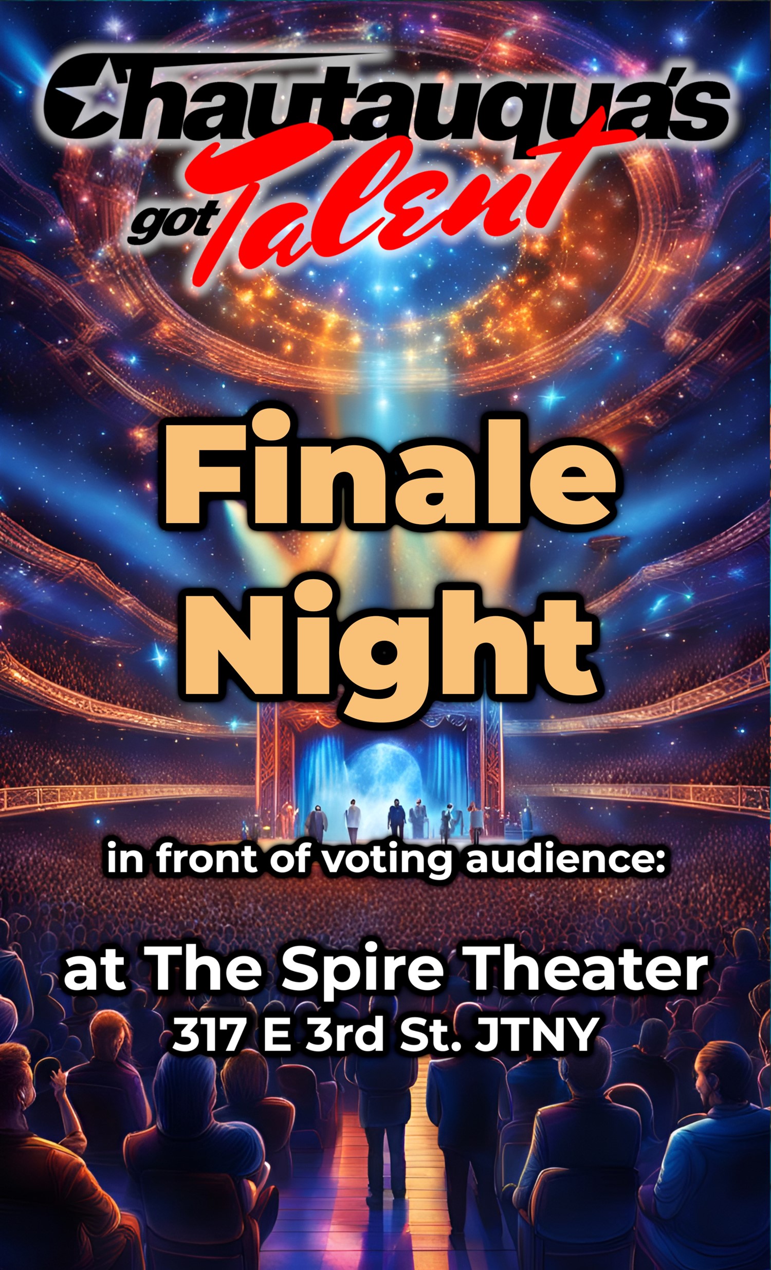 Chautauqua’s Got Talent Finale Night $14 pre-sale, $18 day-of including fees only for May 19th flyer