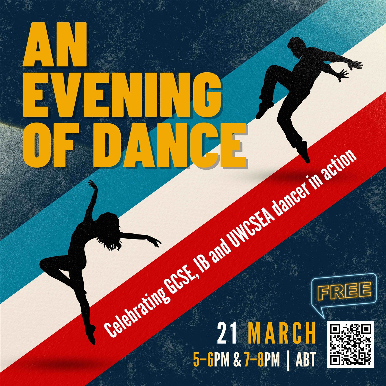 An Evening of Dance (Thursday 7pm) Dover GCSE, IB and UWCSEA Dancer In Action on Mar 21, 19:00@UWCSEA Dover Andrew Bennett Theatre - Buy tickets and Get information on UWCSEA Ticket Hub uwcsea