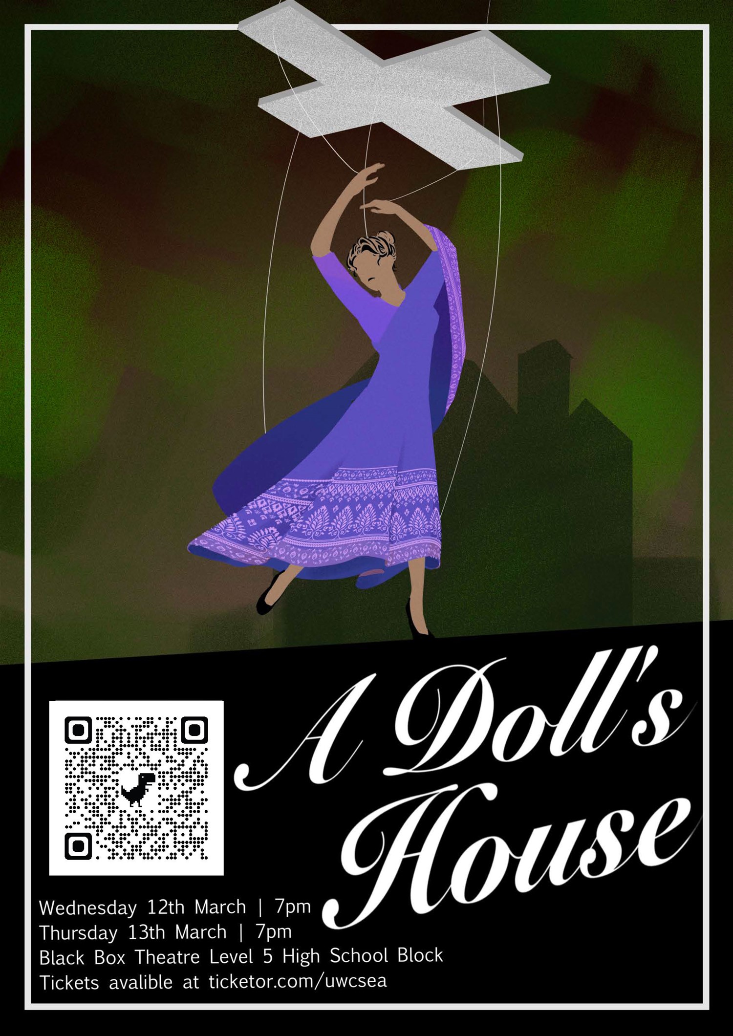 Get information & buy tickets to A Doll's House (Thursday) Dover High school Drama Production on Mar 13, 19:00 @UWCSEA Dover Black Box Theatre | uwcsea