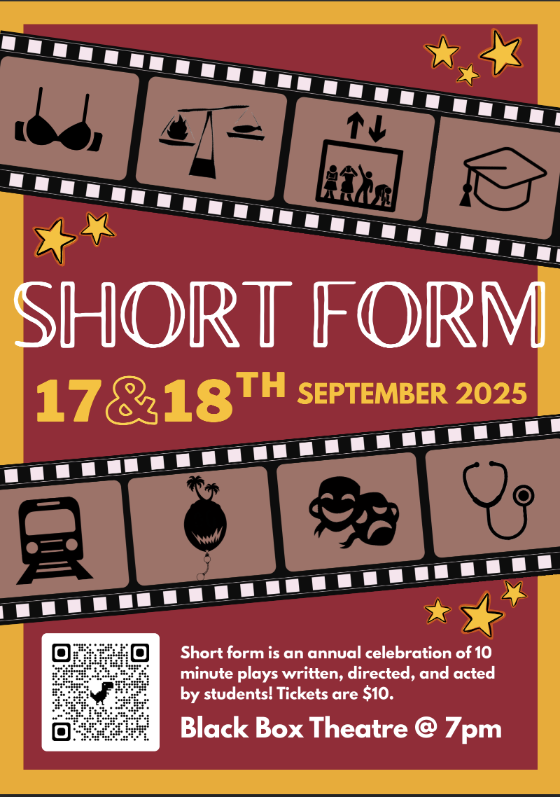 Get information & buy tickets toShort Form 2025 UWCSEA Dover High School presents on Sep 17, 19:00 @UWCSEA Dover Black Box Theatre | UWCSEA Ticket Hub