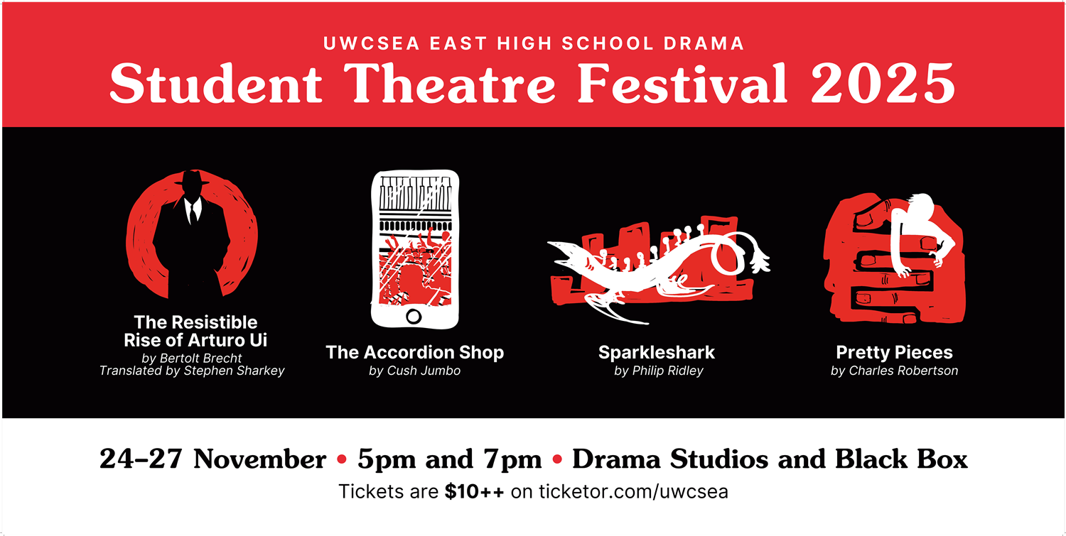 Get information & buy tickets toSparkleshark 5PM Show Student Theatre Festival 2025 on Nov 24, 17:00 @UWCSEA East Drama Studio 2 (A514) | UWCSEA Ticket Hub