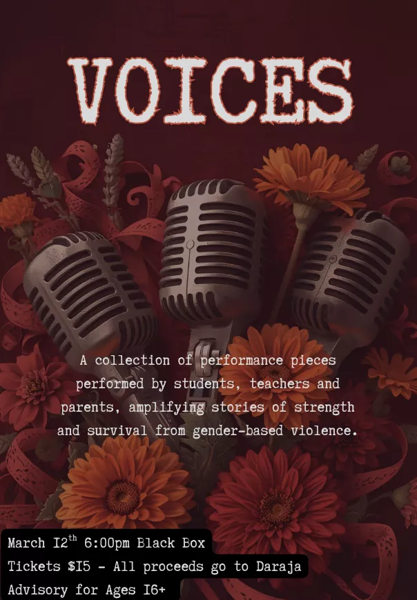 Get information & buy tickets toVoices 2026 HS Theatre Production on Mar 12, 18:00 @Black Box @ UWCSEA East | UWCSEA Ticket Hub | uwcsea