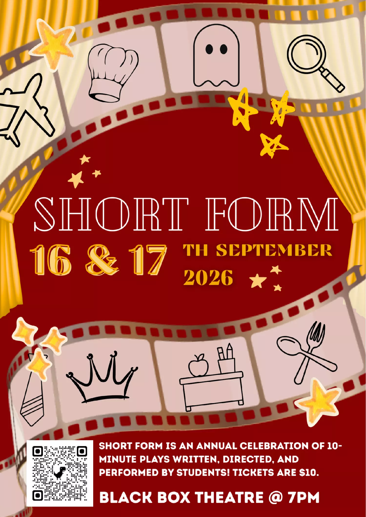 Get information & buy tickets toShort Form 2026 Dover High School Drama presents on Sep 17, 19:00 @UWCSEA Dover Black Box Theatre | UWCSEA Ticket Hub