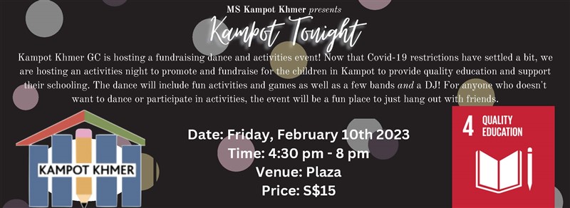 Get Information and buy tickets to Kampot Tonight MS Dance on UWCSEA Ticket Hub