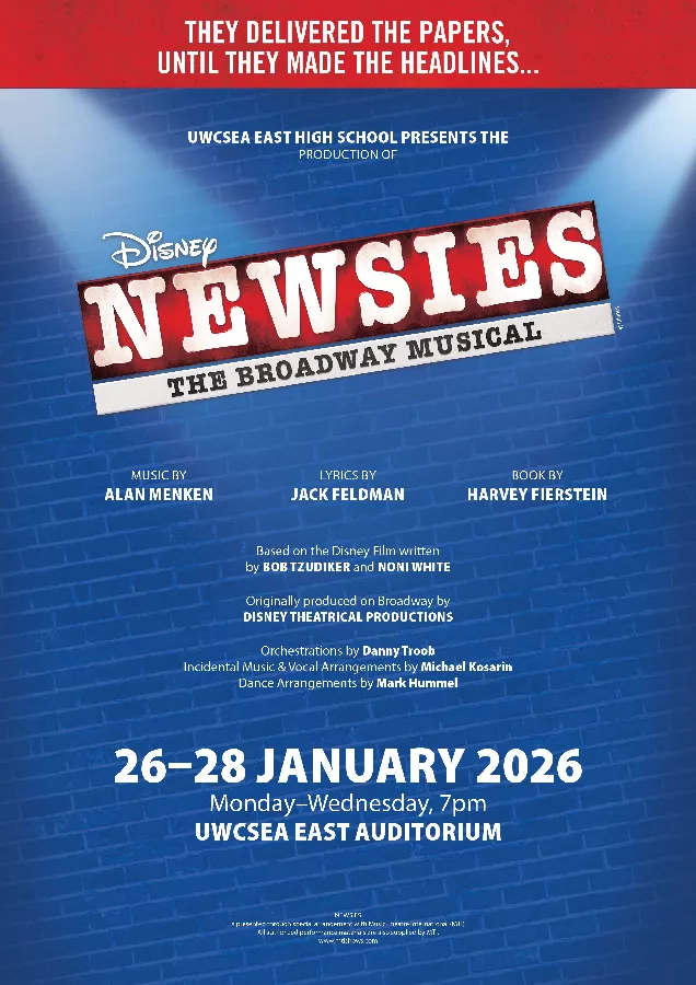 Get Information and buy tickets to NEWSIES (Tuesday, 27 January Show)  on UWCSEA Ticket Hub