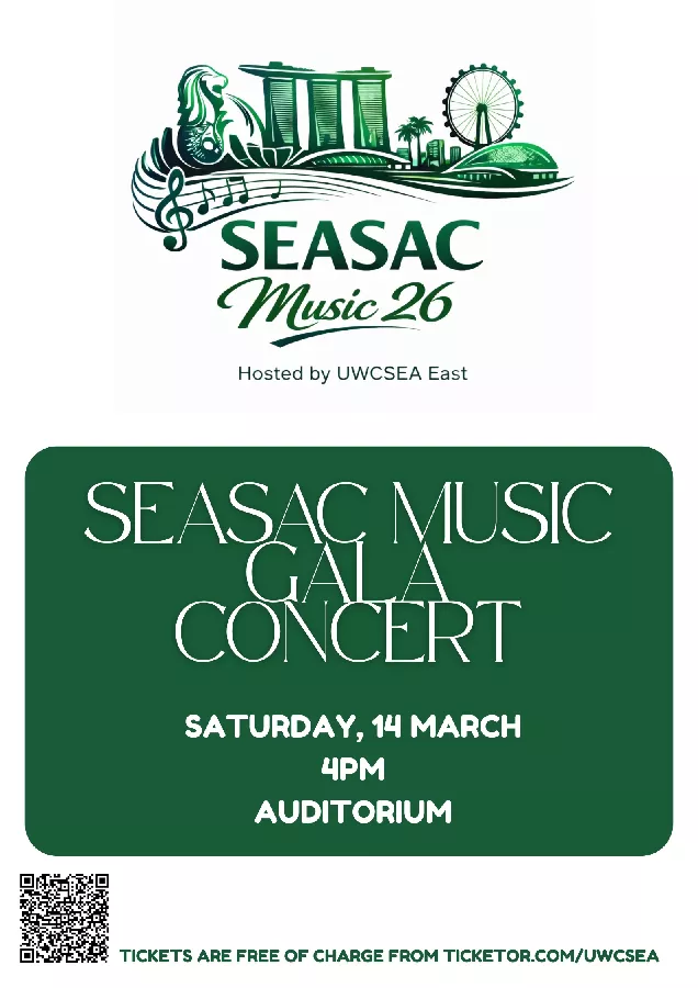 Get Information and buy tickets to Hosted by UWCSEA East presents: SEASAC Music Festival Gala Concert  on UWCSEA Ticket Hub
