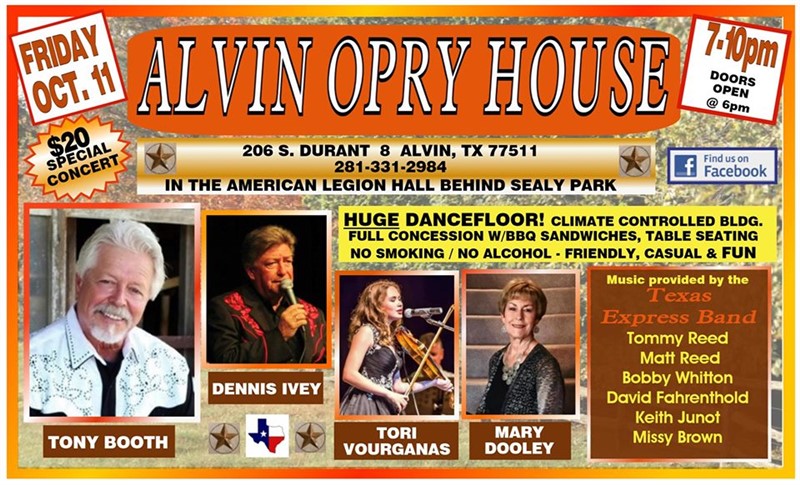 The Alvin Opry House Presents Tony Booth