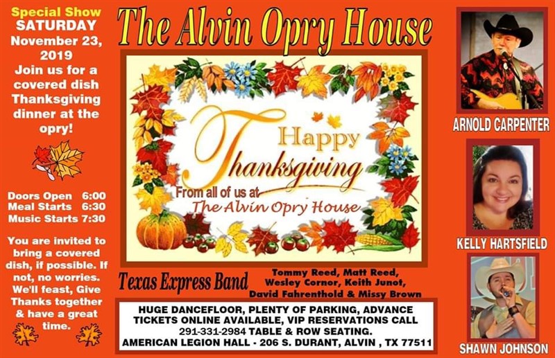 Alvin Opry House Thanksgiving Show