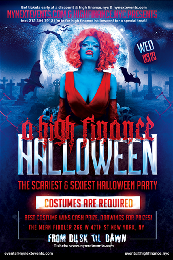 NYNEXTEVENTS.COM HIGH FINANCE HALLOWEEN 2019 image