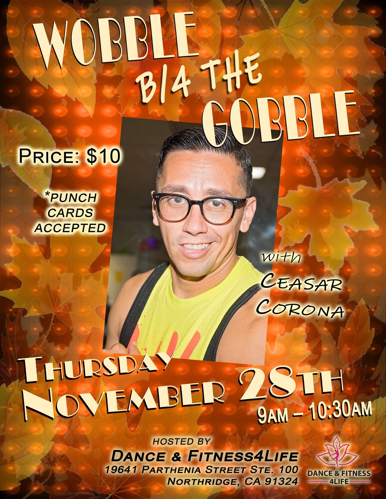Wooble B/4 The Gobble Zumba Class image