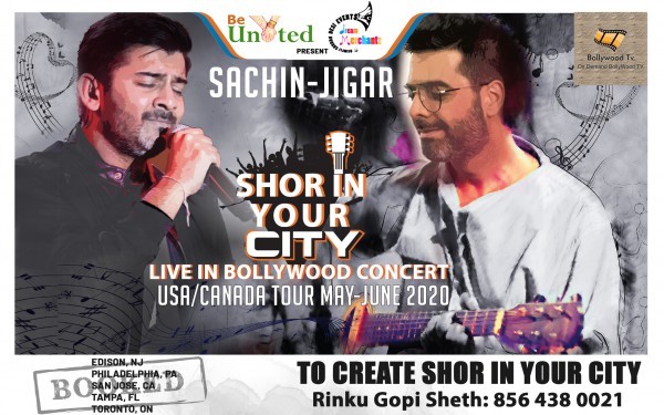 Get Information and buy tickets to Sachn - Jigar Shor in your City Live in Bollywood Concert coming soon USA/ Canada Tour May- June 2020 on Desi Events