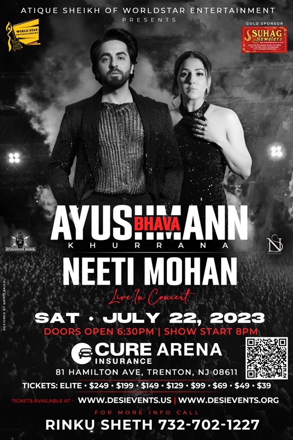 Ayushmann Khurrana and Neeti Mohan Live In New Jersey 2023