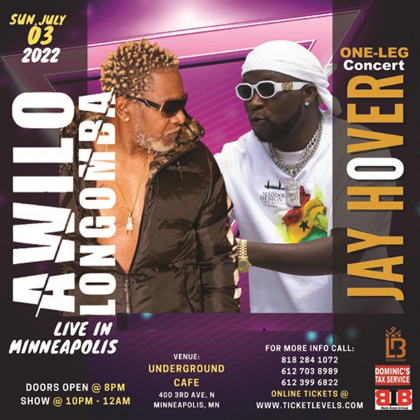 Awilo Longomba X Jay Hover Live in Minneapolis, MN image