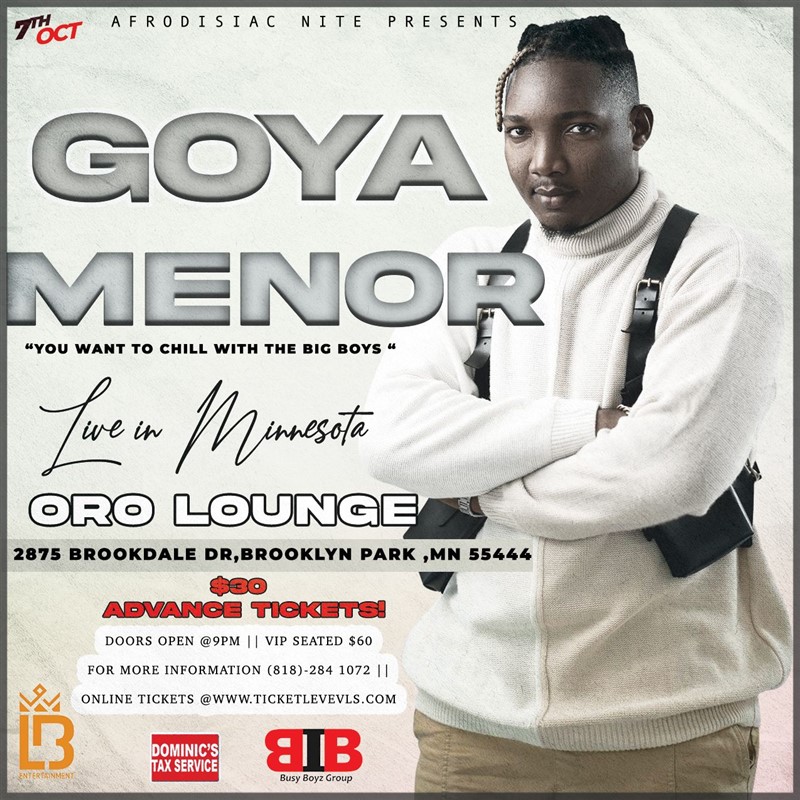 Get Information and buy tickets to Goya Menor live in Minneapolis,MN Goya usa tour 22 on Ticketlevels