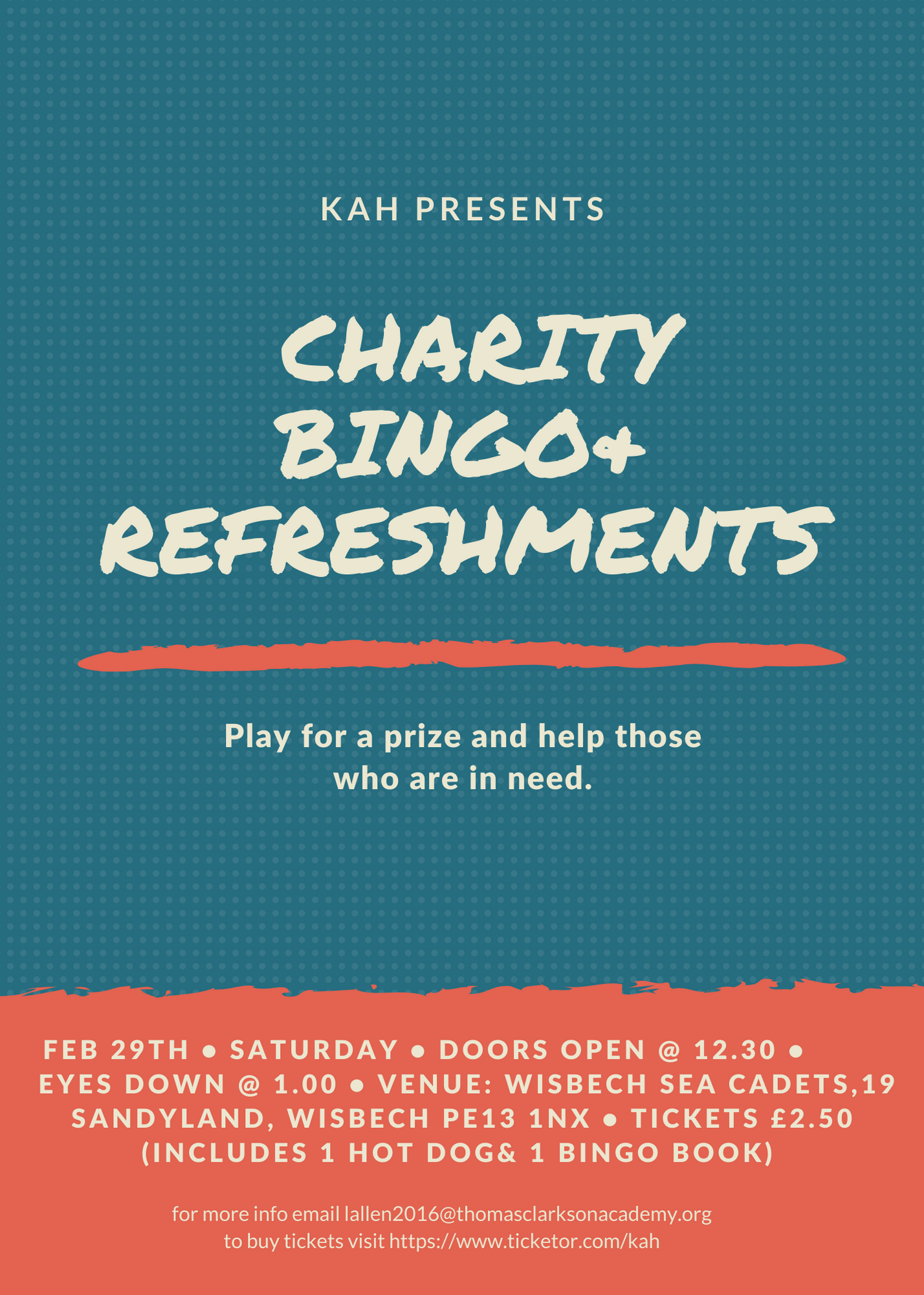 charity bingo & refreshments image