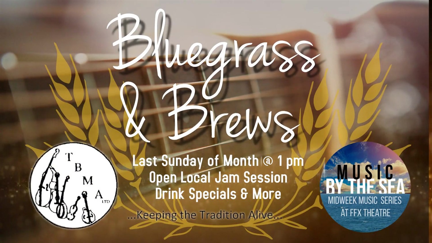 Bluegrass & Brews Live bluegrass jam session on ago. 28, 13:00@FFX Theatre - Buy tickets and Get information on Family Fun Xperience tickets.ffxshow.org