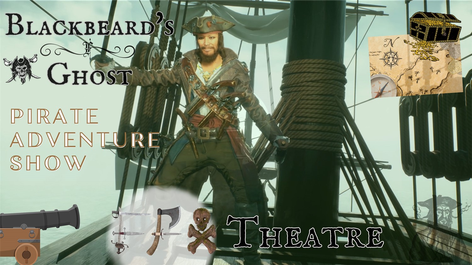 BLACKBEARD'S GHOST Pirate Adventure Show (SATURDAYS) on Sep 05, 00:00@FFX Theatre - Pick a seat, Buy tickets and Get information on Family Fun Xperience tickets.ffxshow.org