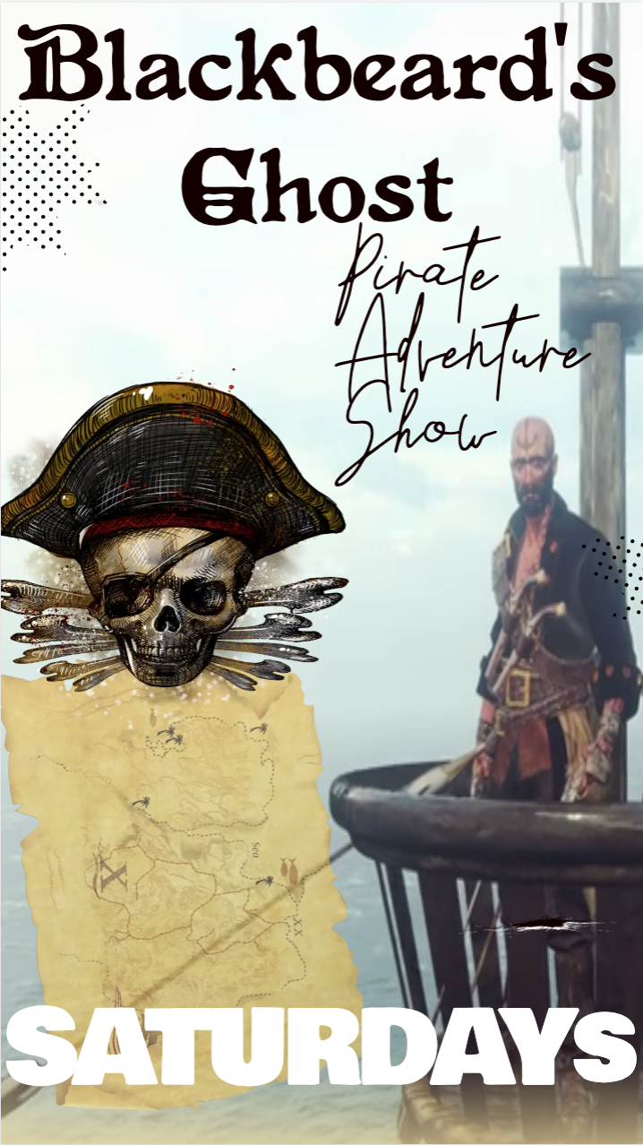 BLACKBEARD'S GHOST (Saturdays) Pirate Adventure Show on oct. 17, 00:00@FFX Theatre - Choisissez un siège,Achetez des billets et obtenez des informations surFamily Fun Xperience tickets.ffxshow.org