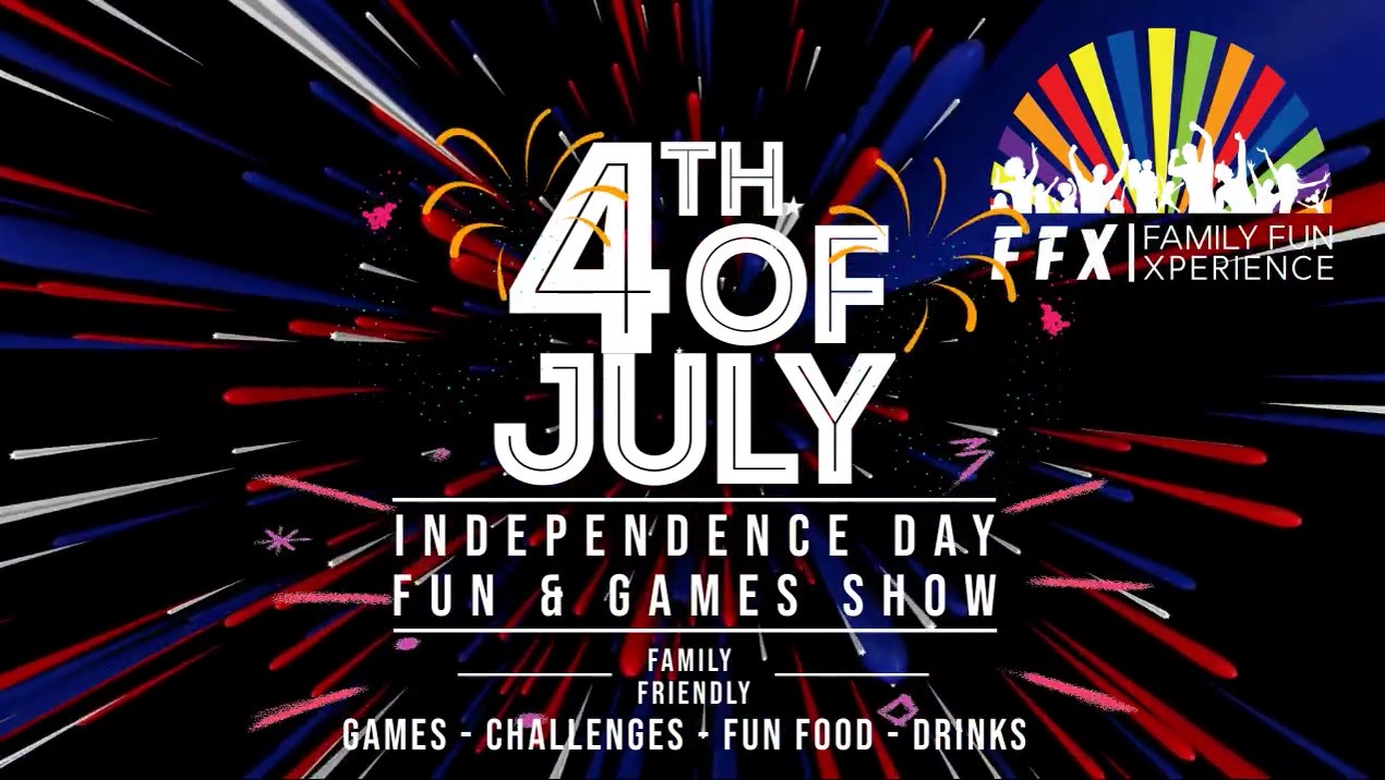 INDEPENDENCE DAY FUN & GAMES SHOW 50 Star All-American Fun for the whole family! on Jul 04, 19:00@FFX Theatre - Pick a seat, Buy tickets and Get information on Family Fun Xperience tickets.ffxshow.org