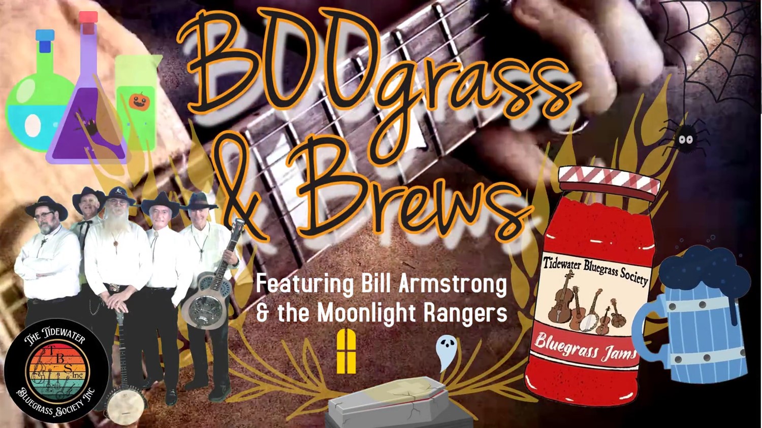 Get information & buy tickets to BOOgrass & Brews Featuring Bill Armstrong & the Moonlight Rangers on Oct 23, 18:00 @FFX Theatre | Family Fun Xperience