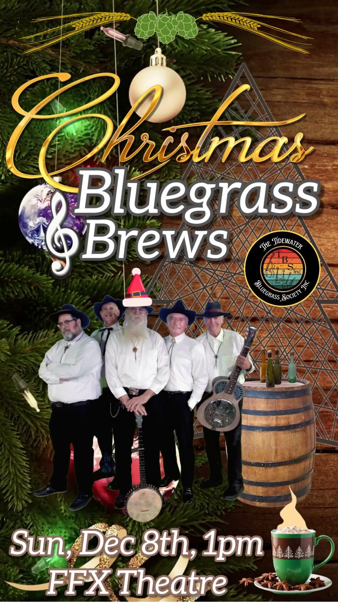 Get information & buy tickets to Christmas Bluegrass & Brews FEATURING Bill Armstrong & the Moonlight Rangers on Dec 08, 13:00 @FFX Theatre