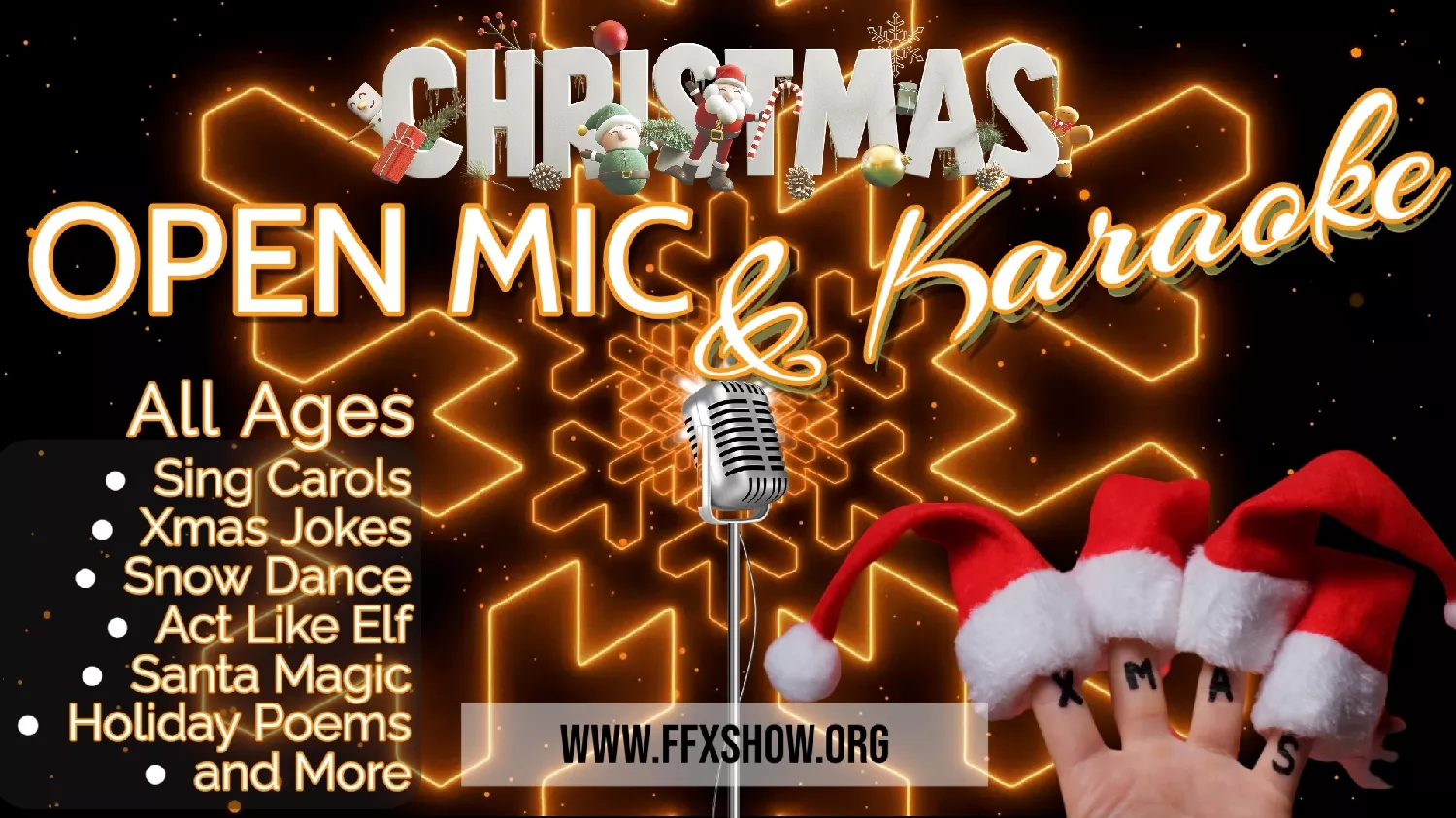 Get information & buy tickets toKARAOKE & OPEN MIC NIGHT - FREE EVENT! Come and perform on the FFX Stage's 