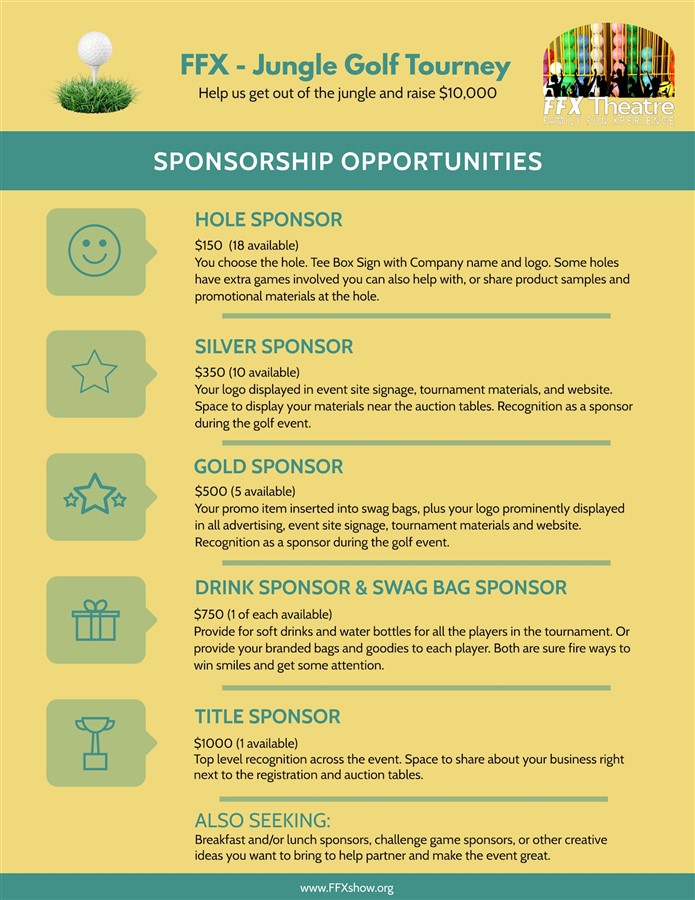 Get Information and buy tickets to Jungle Golf Tournament: Sponsors MAKE THE EVENT A SUCCESS! on MAHC™