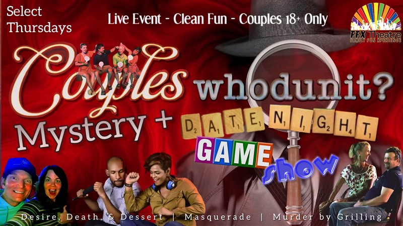 Get Information and buy tickets to MURDER BY GRILLING: Couples-Only Whodunit Show [Murder Mystery + Couples Date Night Game Show] on Family Fun Xperience