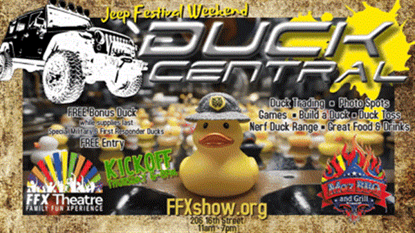 Get Information and buy tickets to DUCK CENTRAL - KICKOFF PARTY at FFX Theatre! on Family Fun Xperience
