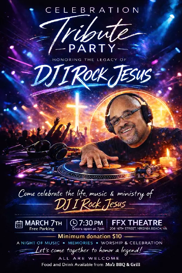 Get Information and buy tickets to Celebration Tribute Party Honoring the Legacy of DJ I Rock Jesus on Family Fun Xperience