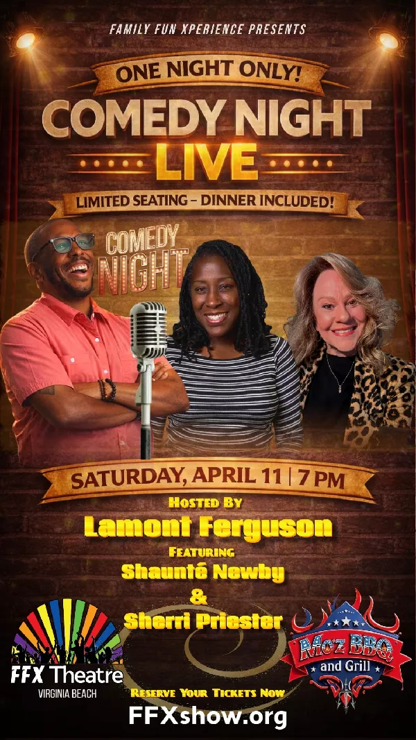 Get Information and buy tickets to COMEDY NIGHT: LIVE Stand-Up Comedy Special at FFX Theatre on Family Fun Xperience