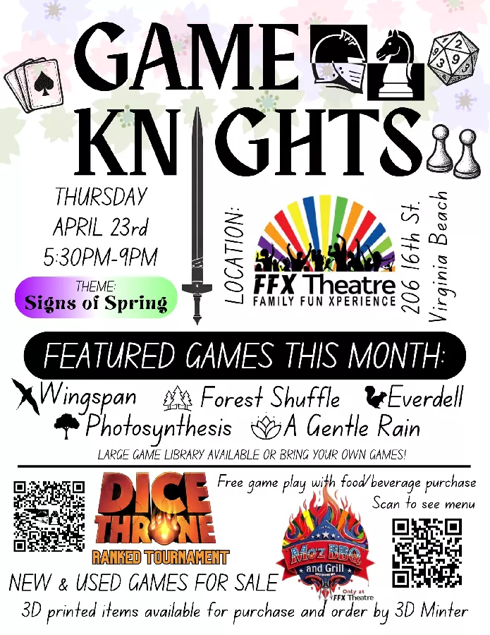 Get Information and buy tickets to Game Knights Signs of Spring on Family Fun Xperience