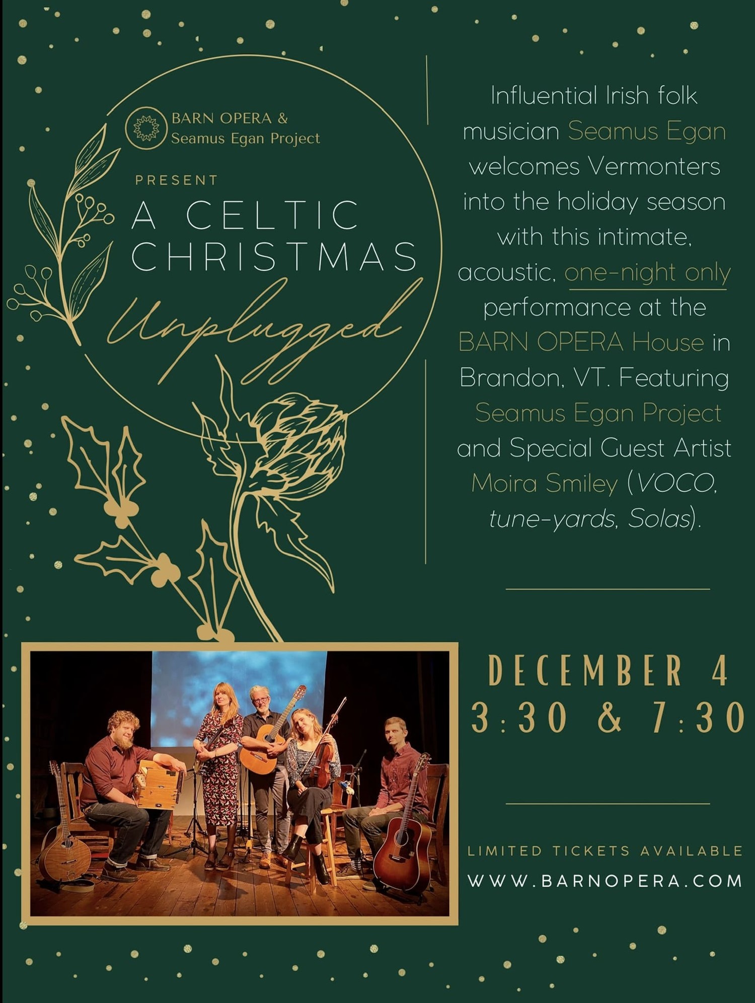 A Celtic Christmas at The BARN OPERA House image