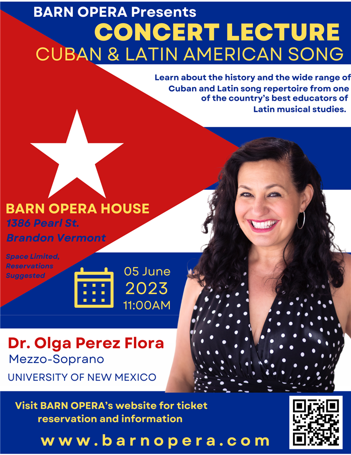 Lecture on Cuban and Latin American Song and Opera