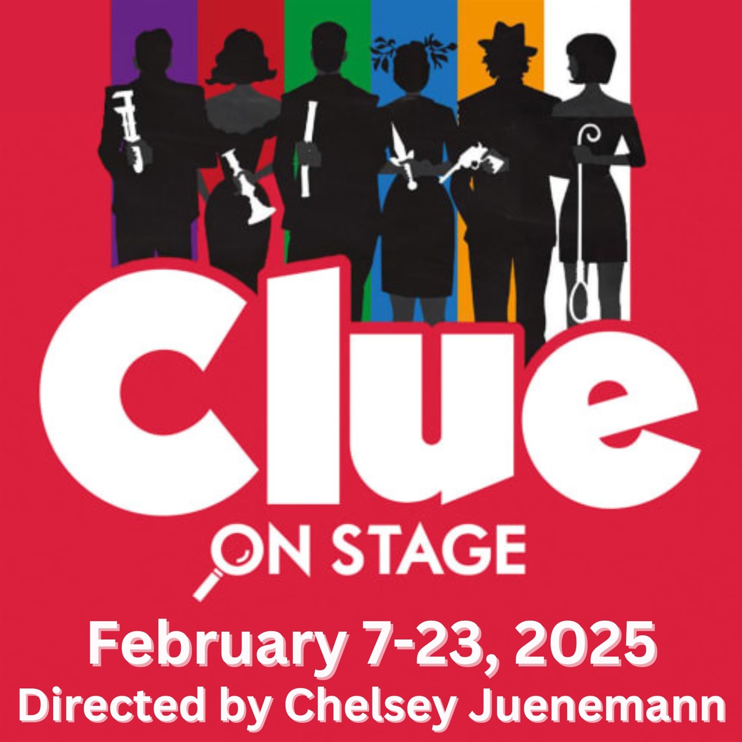 Clue on Stage  on Feb 25, 00:00@LCCT-3.0 - Pick a seat, Buy tickets and Get information on Las Cruces Community Theatre lcct