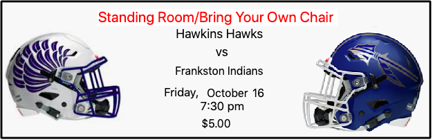 Hawkins Hawks vs Frankston Indians