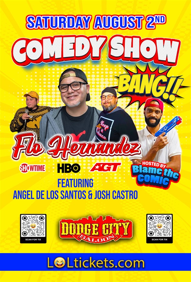 Get Information and buy tickets to Live Comedy W/ Flo Hernandez Hosted By Blame The Comic  on LOLTICKETS COM