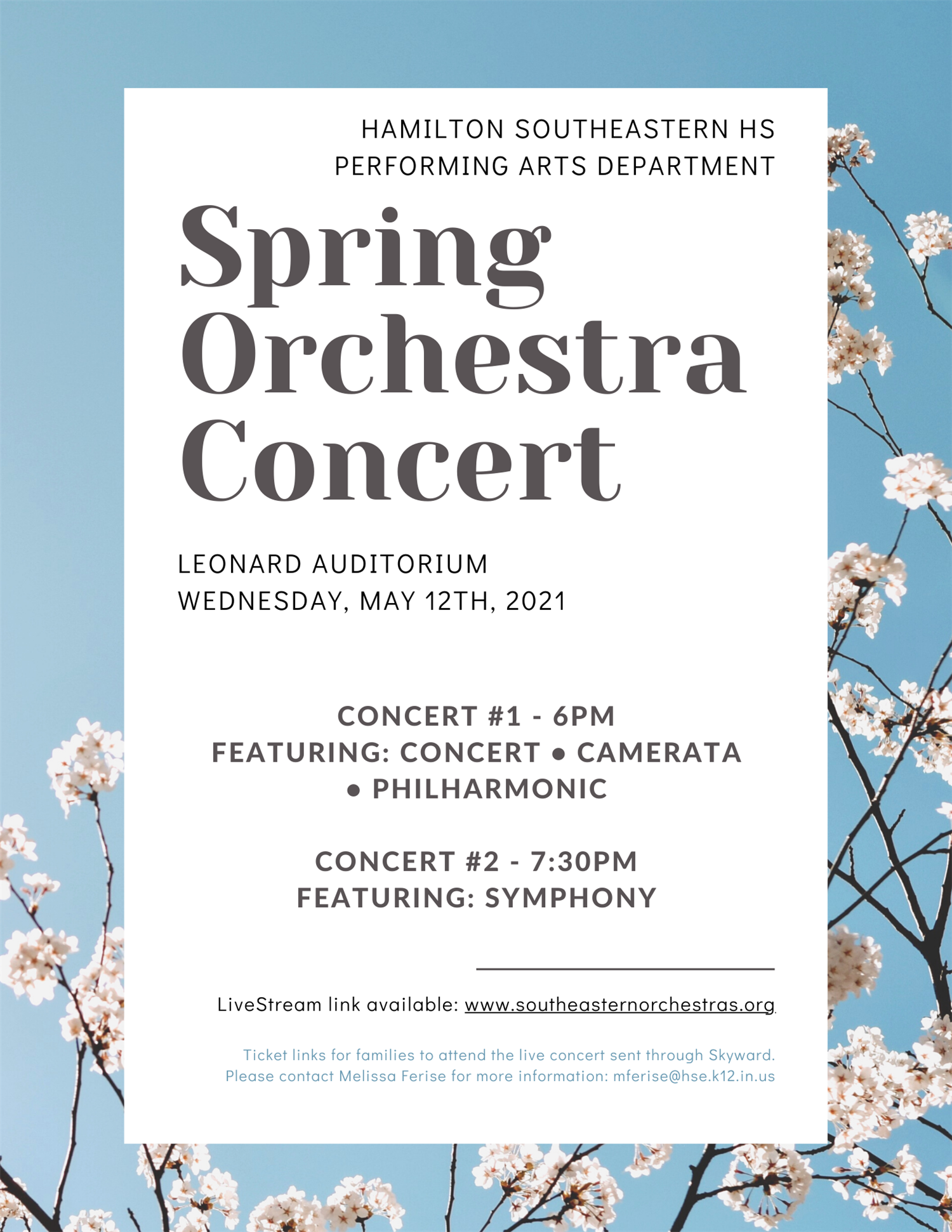 Spring Orchestra Concert #1 - 6pm image